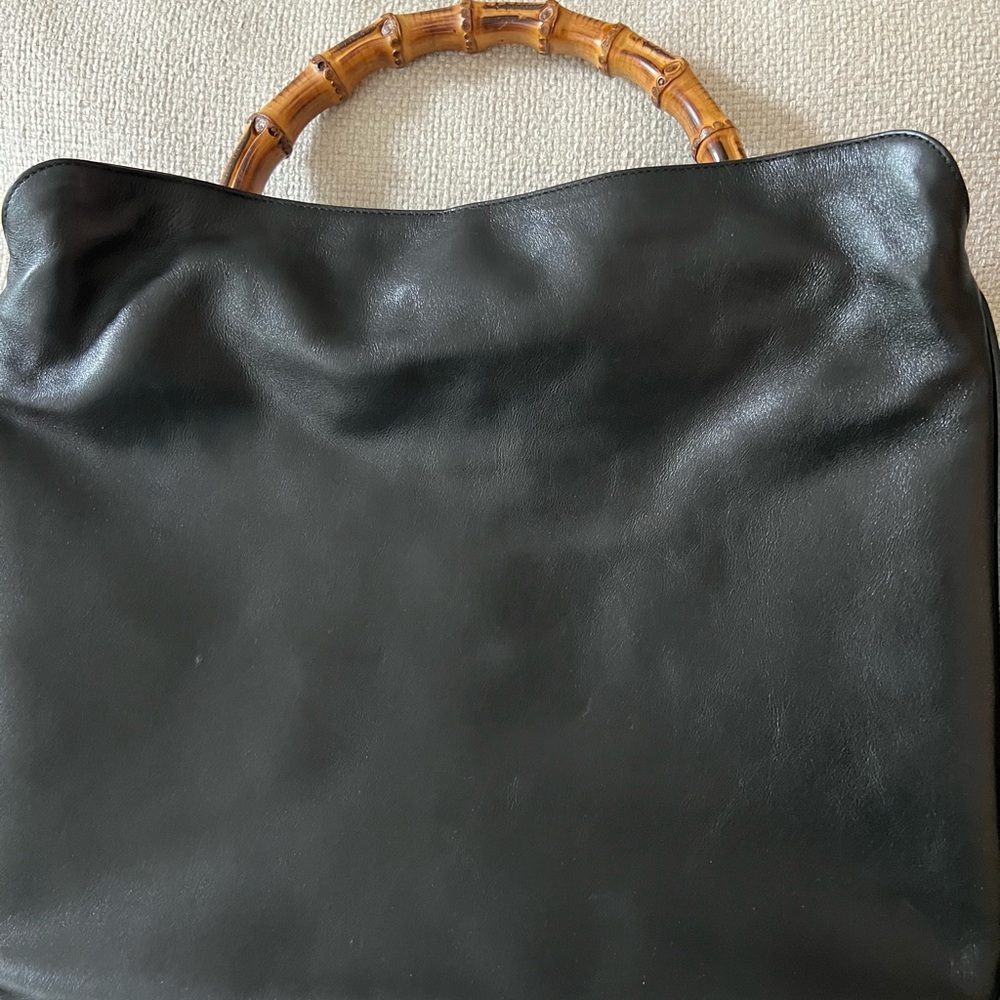 Gucci Black Bag with Bamboo Handle